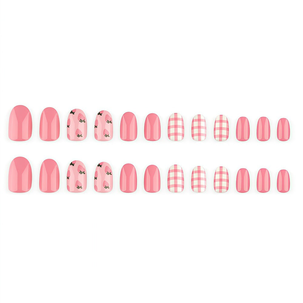 Artificial Nails in Spring Strawberry Design Kalsten