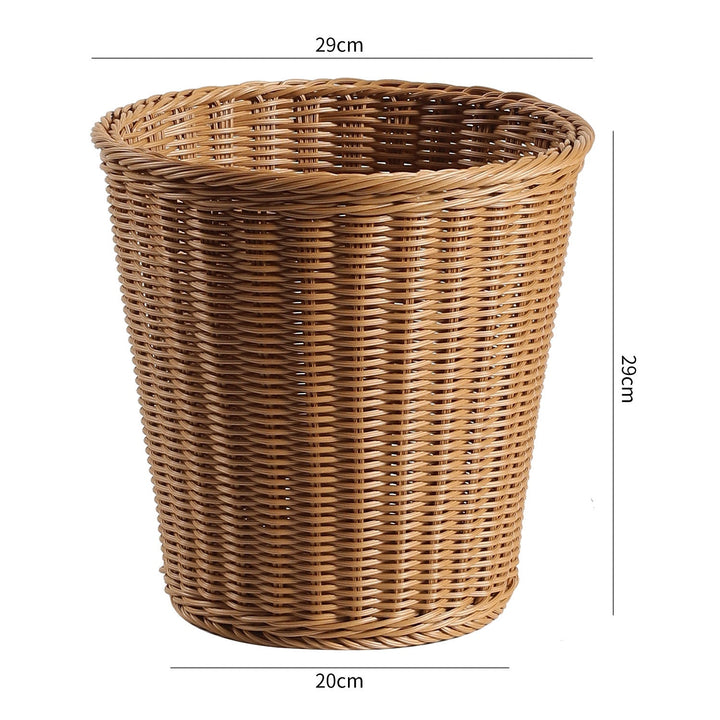 Decorative Woven Waste Basket Kalsten
