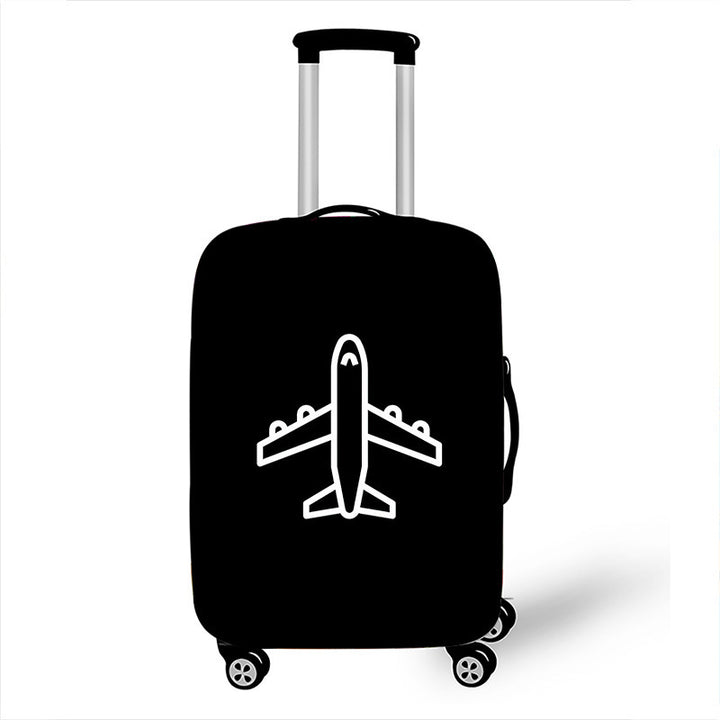 Men's hard-shell suitcase with exclusive airplane design Kalsten