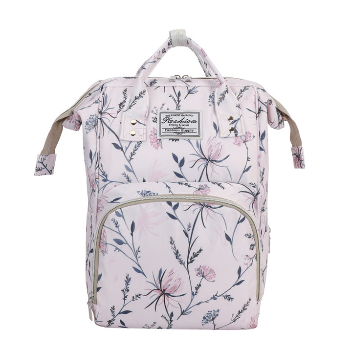 Floral Print Multi-Functional Diaper Backpack Kalsten