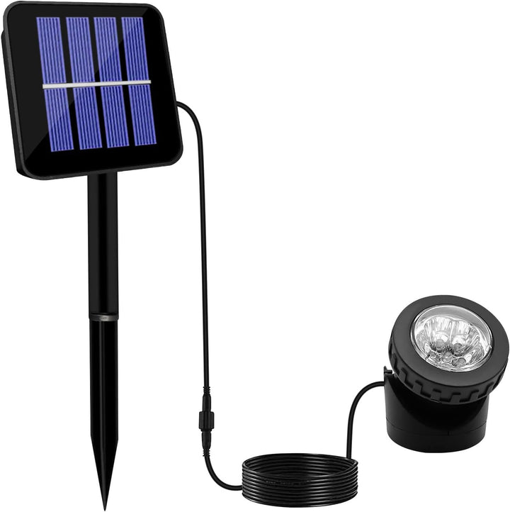 Adjustable Outdoor Solar Landscape Spotlights With External Photovoltaic Panel And Adjustable Ground Spike Kalsten