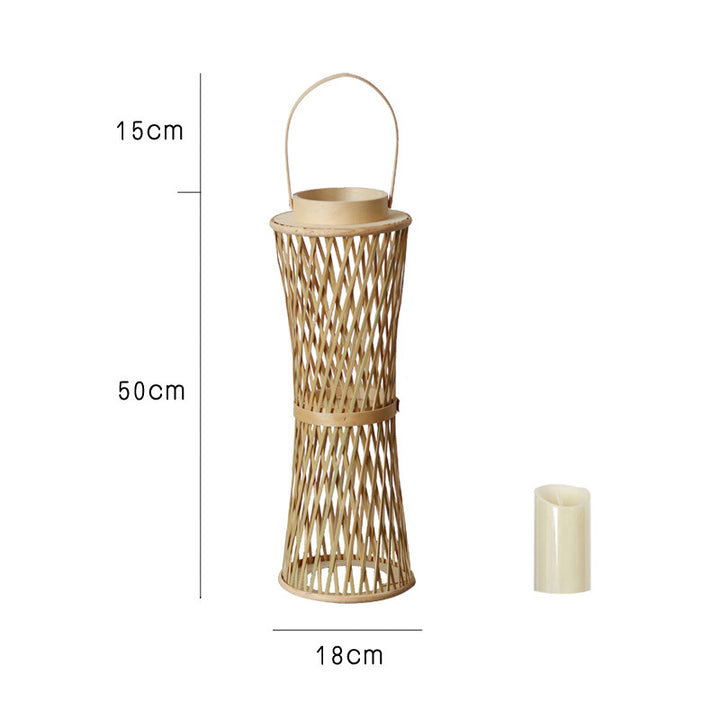 Elegant Lantern made of Rattan Kalsten