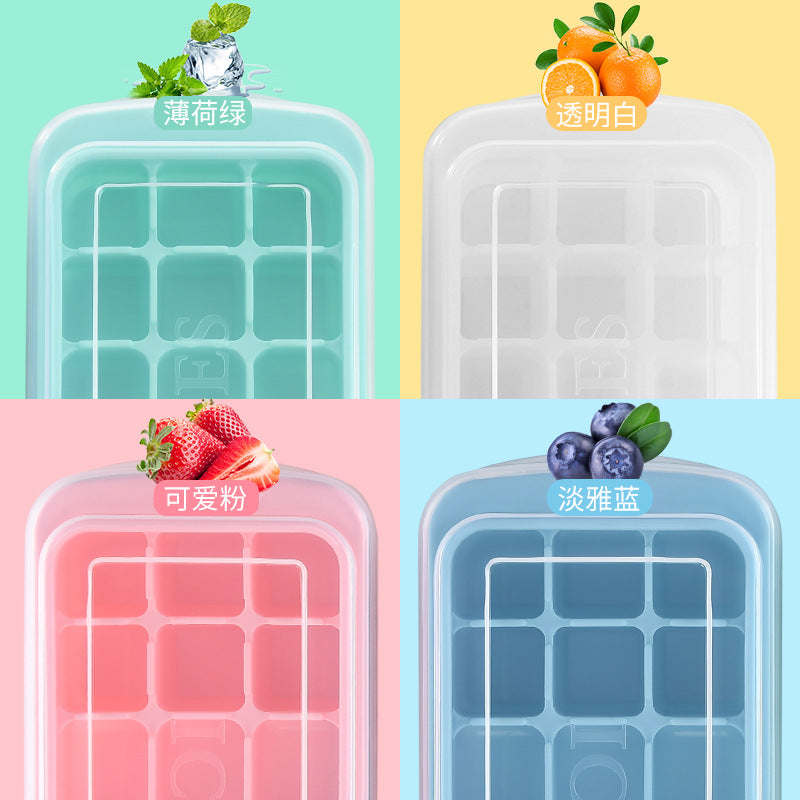 Silicone ice cube tray with precise fitting lid Kalsten