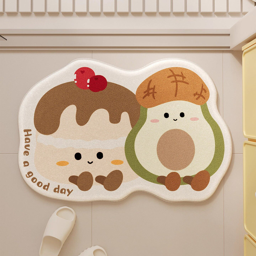 Cartoon-Themed Bath Mat