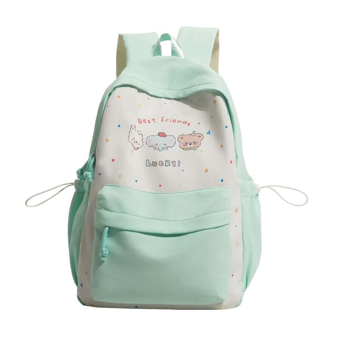 Leisure backpack with playful animal motif and practical compartments Kalsten