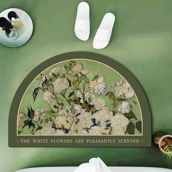 Floral Design Shower Mat Kalsten