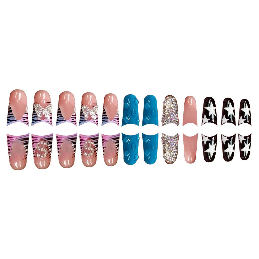 Glamorous 3D Press-On Nail Set Kalsten