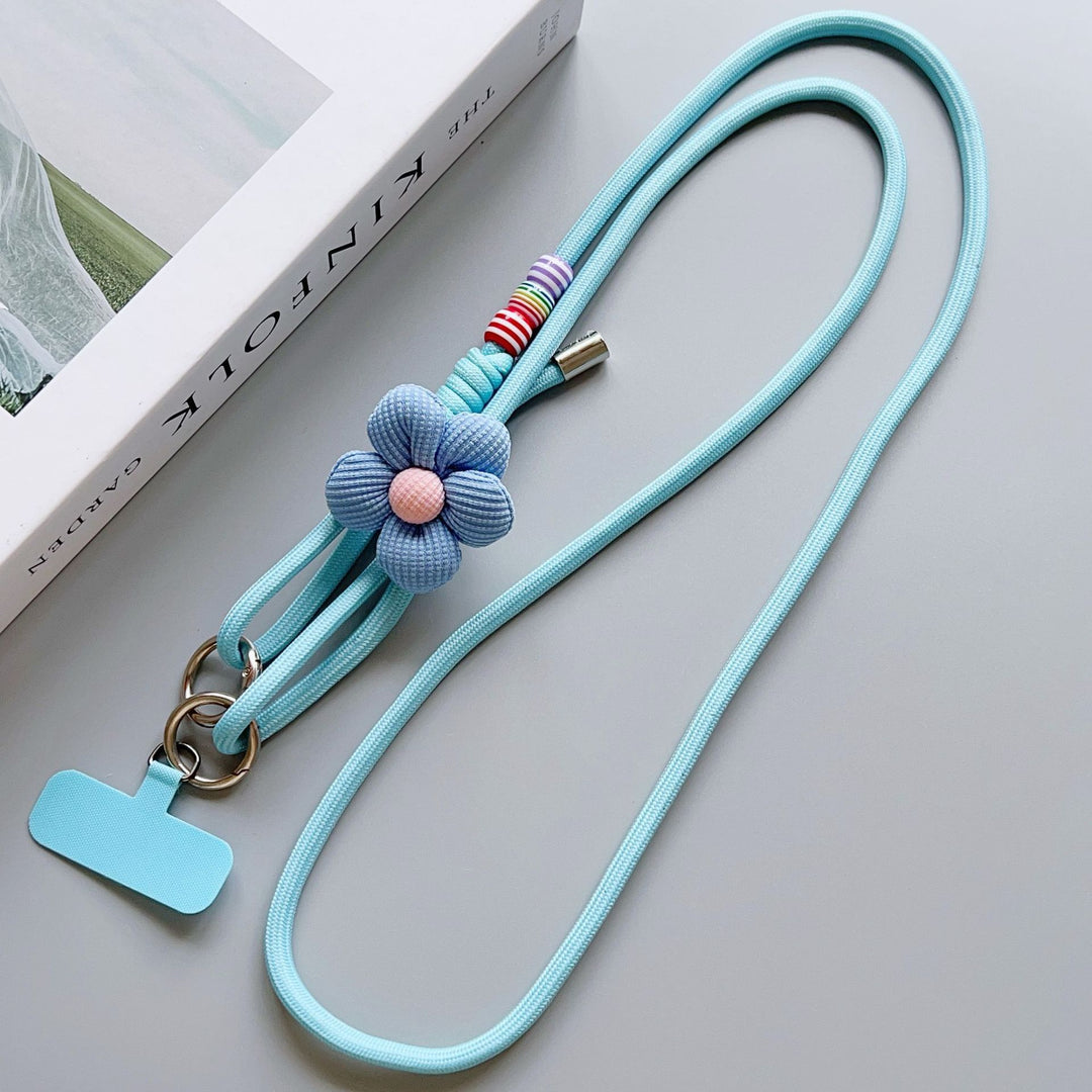 Decorative Flower Charm Phone Lanyard Kalsten