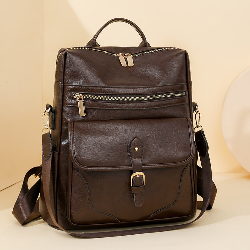 Versatile Leather Backpack Kalsten