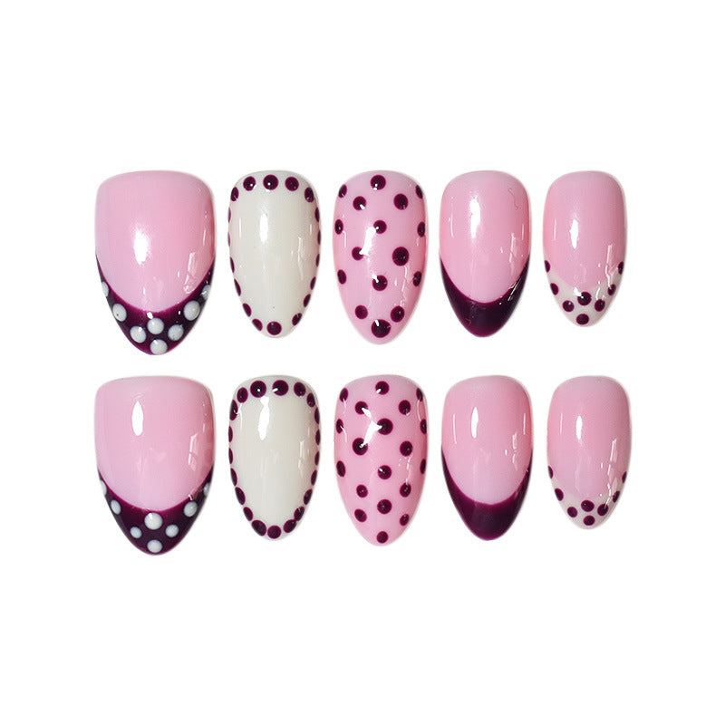 Artistic Almond-Shaped Press-On Nails Kalsten