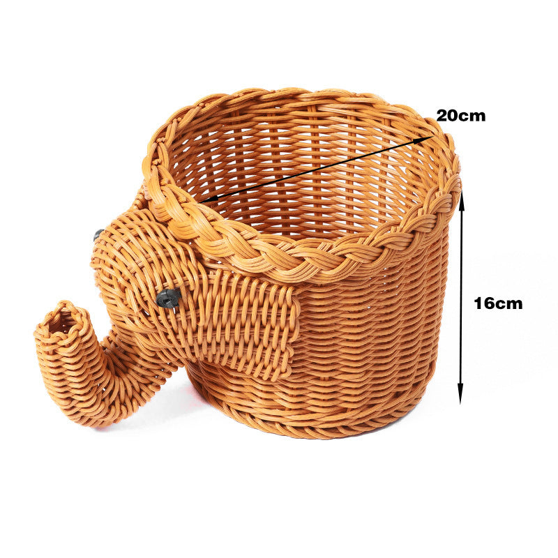 Frog-Shaped Decorative Woven Basket Kalsten