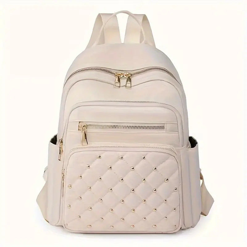 Elegant Quilted Multi-Pocket Backpack