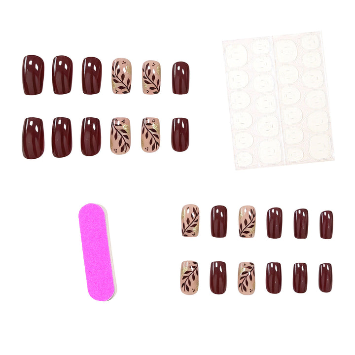 Artistic Autumn-Inspired Nail Art Kalsten