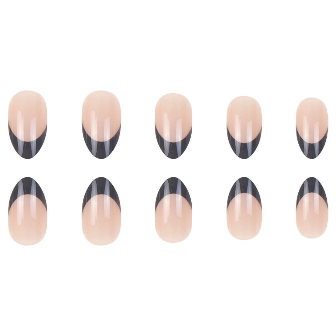 Elegant Stiletto French Tip Press-On Nails Kalsten