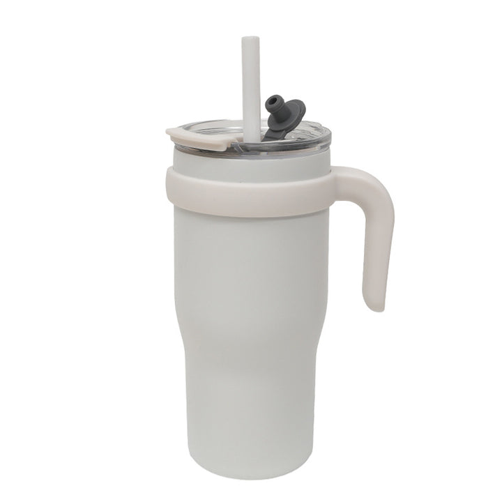 Women's Insulated To-Go Cup with Ergonomic Handle and Flexible Straw Kalsten