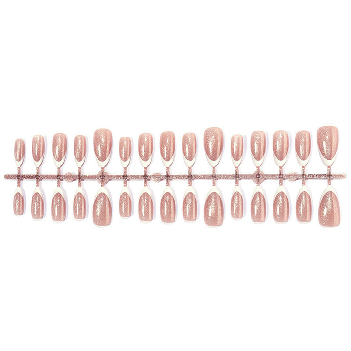 Artificial nail set with elegant glitter effect Kalsten