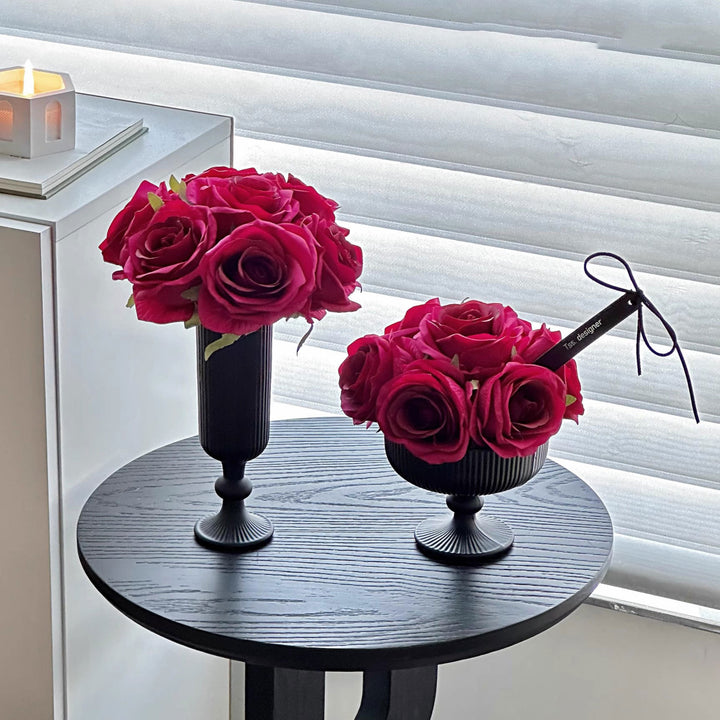 Elegant Faux Rose Flower Arrangement