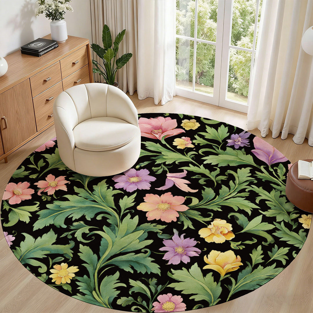 Floral Pattern Area Rug
