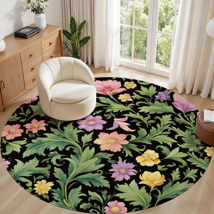 Floral Pattern Area Rug