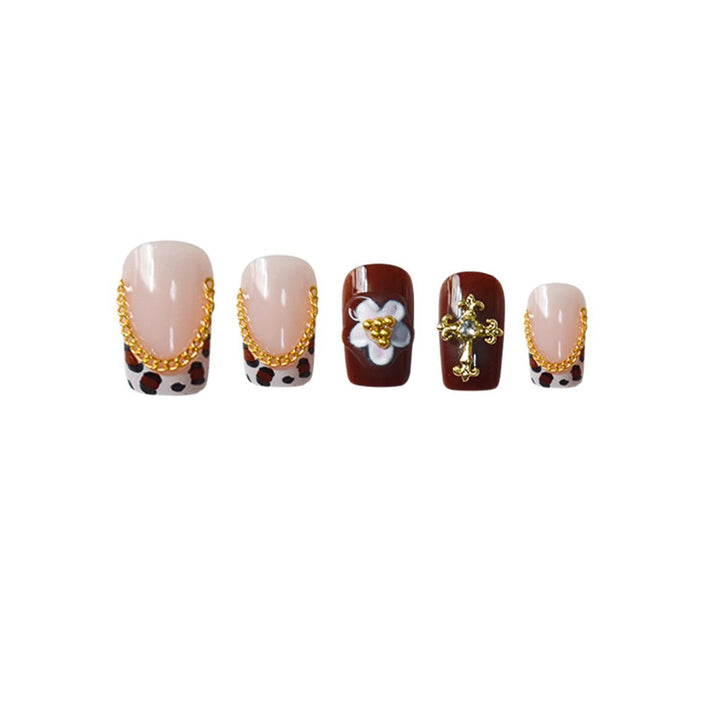 Elegant 3D Floral Nail Art Extensions Kalsten