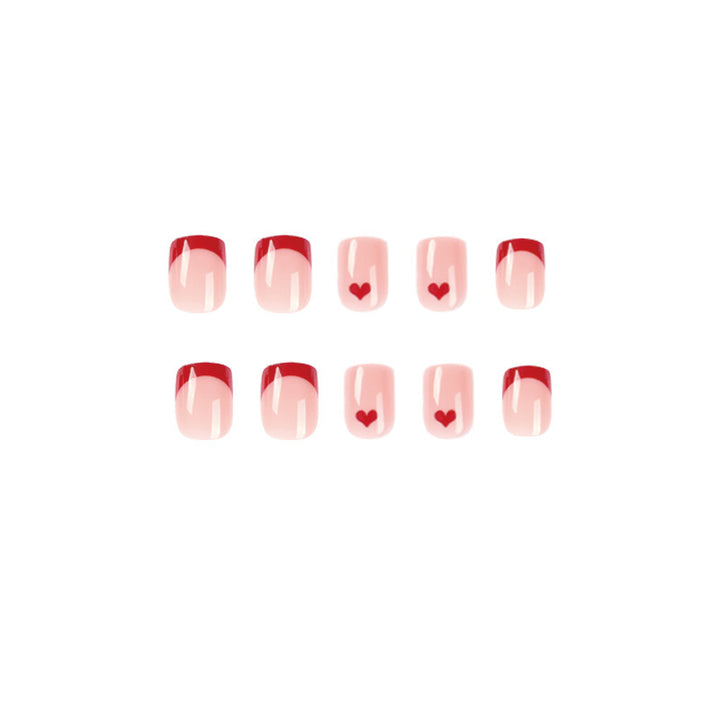 Artistic Heart Design Press-On Nail Set Kalsten