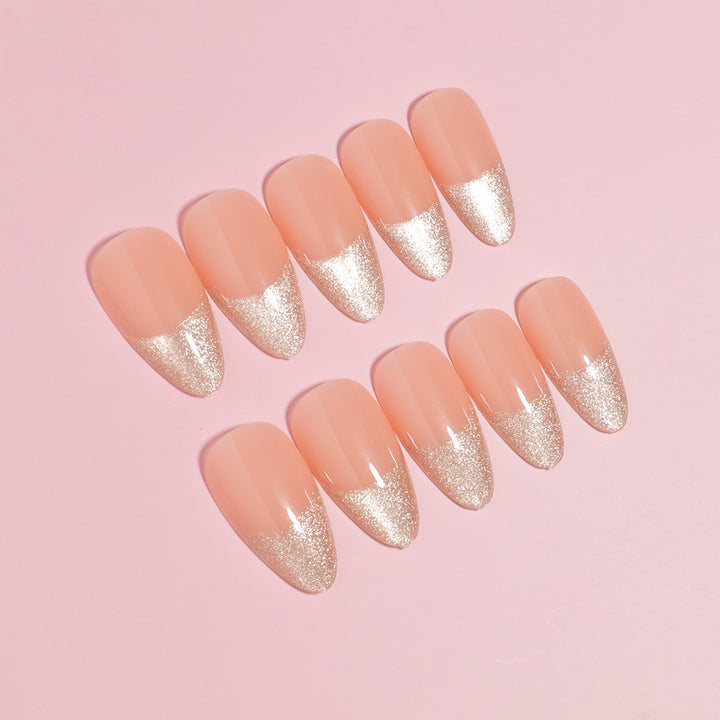 Elegant Almond-Shaped Press-On Nails Kalsten