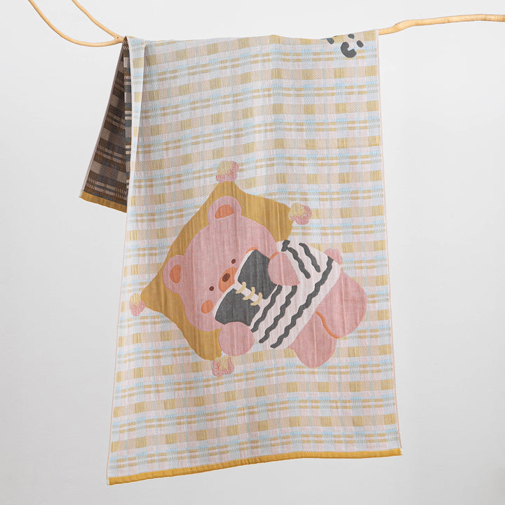 Women's cuddly cloth with processed bear motif Kalsten