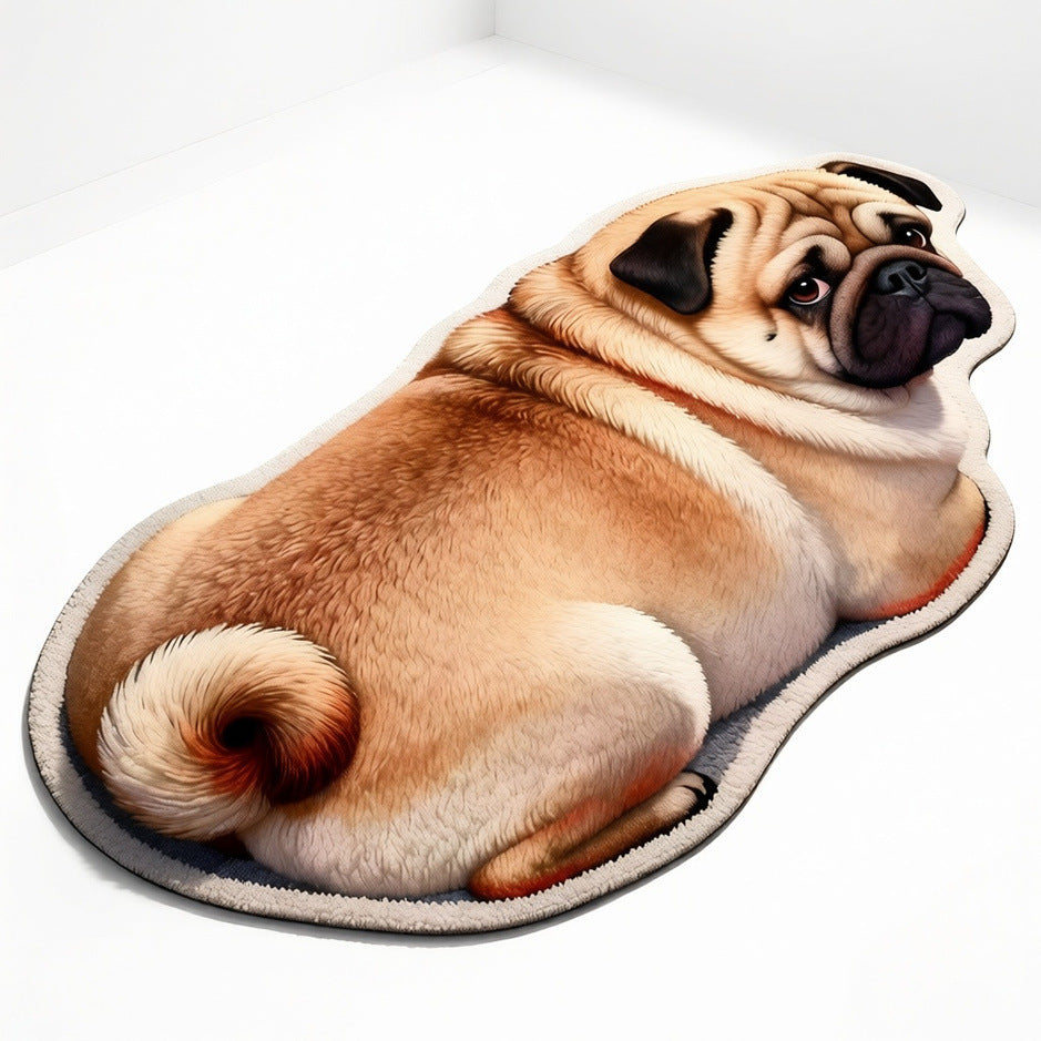 Cute Cat-Shaped Plush Bath Mat Kalsten