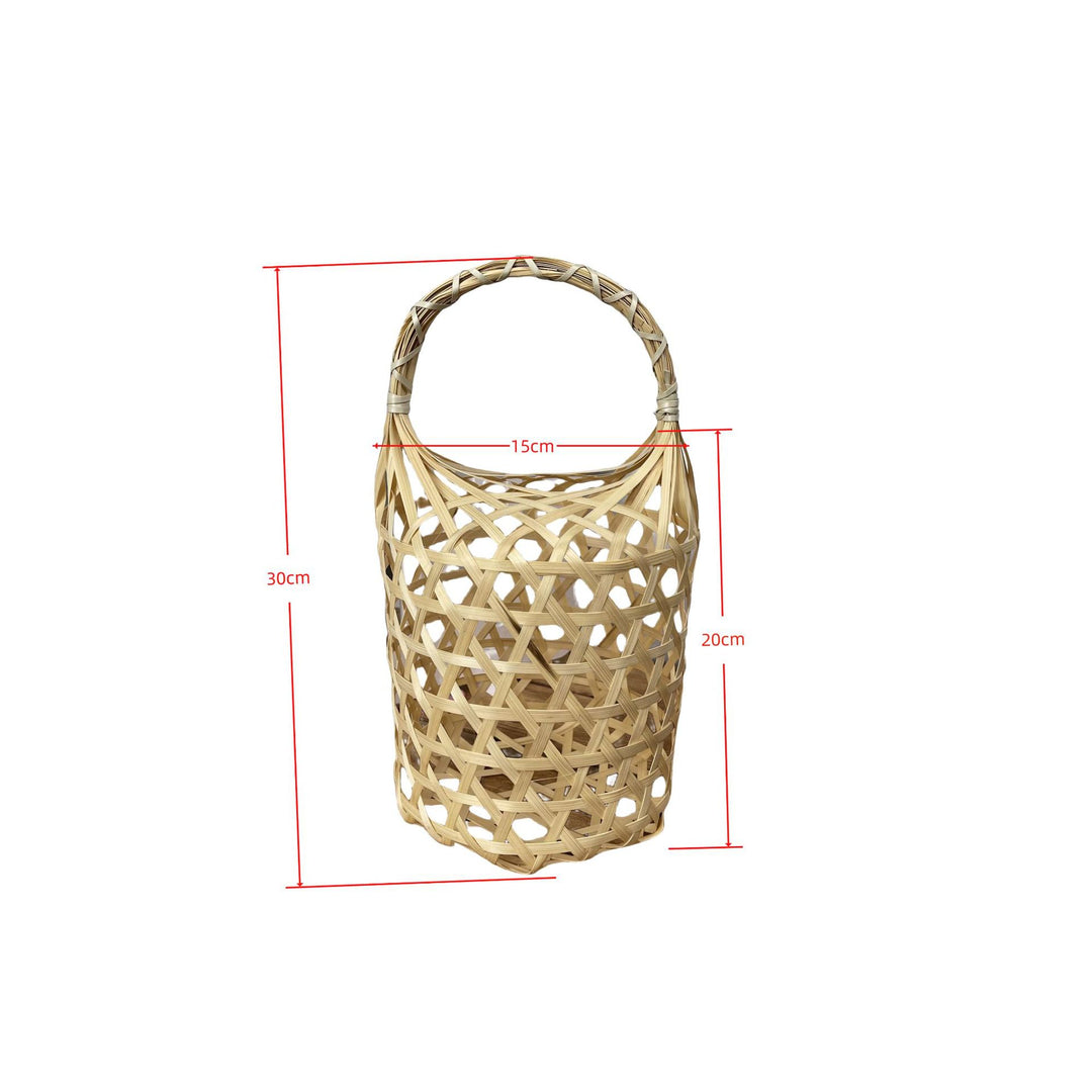 Women braided storage basket with textured design Kalsten