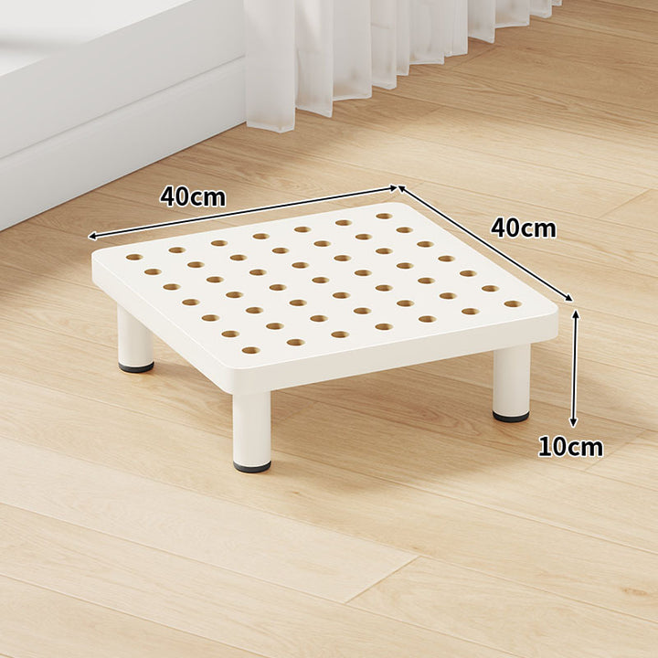 Low-Profile Ventilated Plastic Riser Platform with Anti-Slip Feet