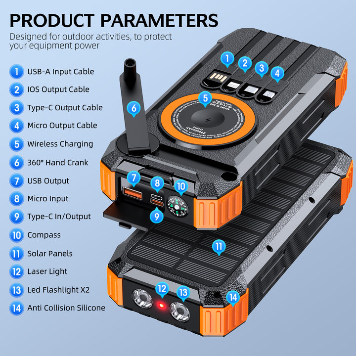 Solar Powerbank with High Speed Charging Function Kalsten