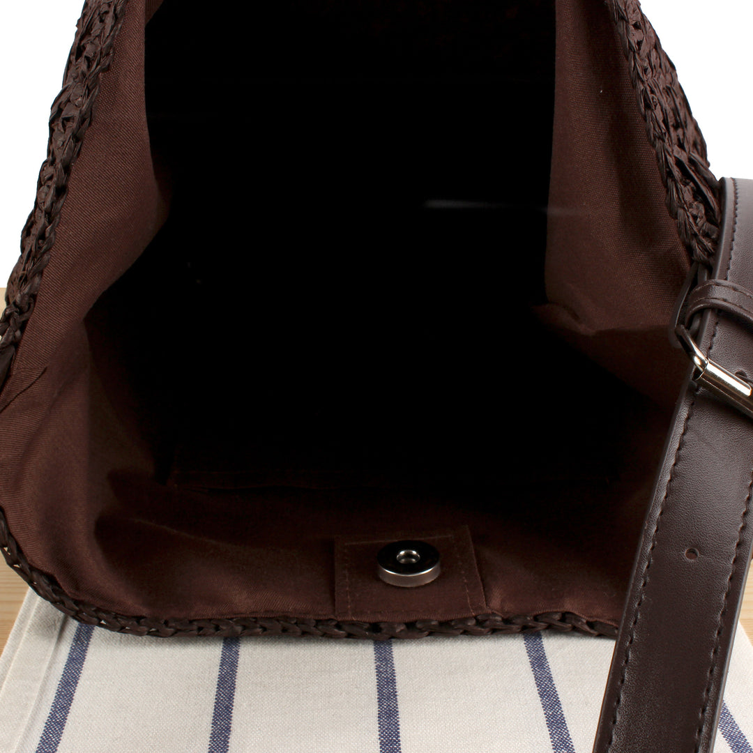 Shoulder bag with modern macrame design Kalsten
