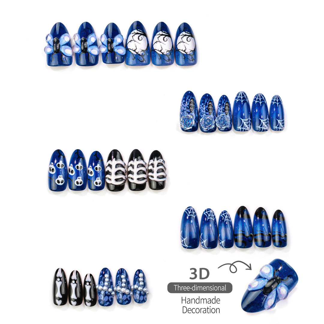 Halloween-Inspired Artistic Press-On Nail Set Kalsten