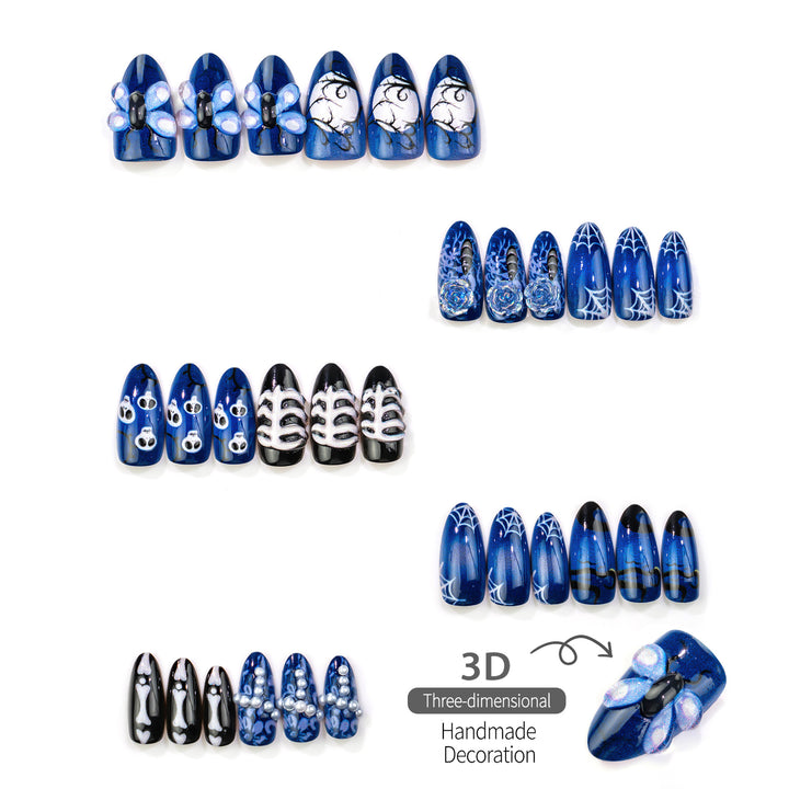 Halloween-Inspired Artistic Press-On Nail Set Kalsten