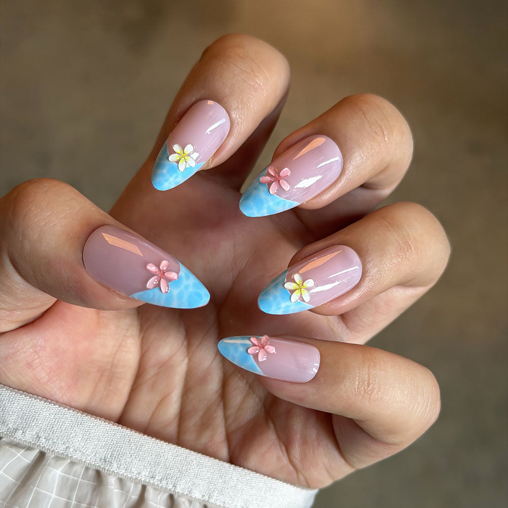 Floral Print Press-On Nail Set Kalsten