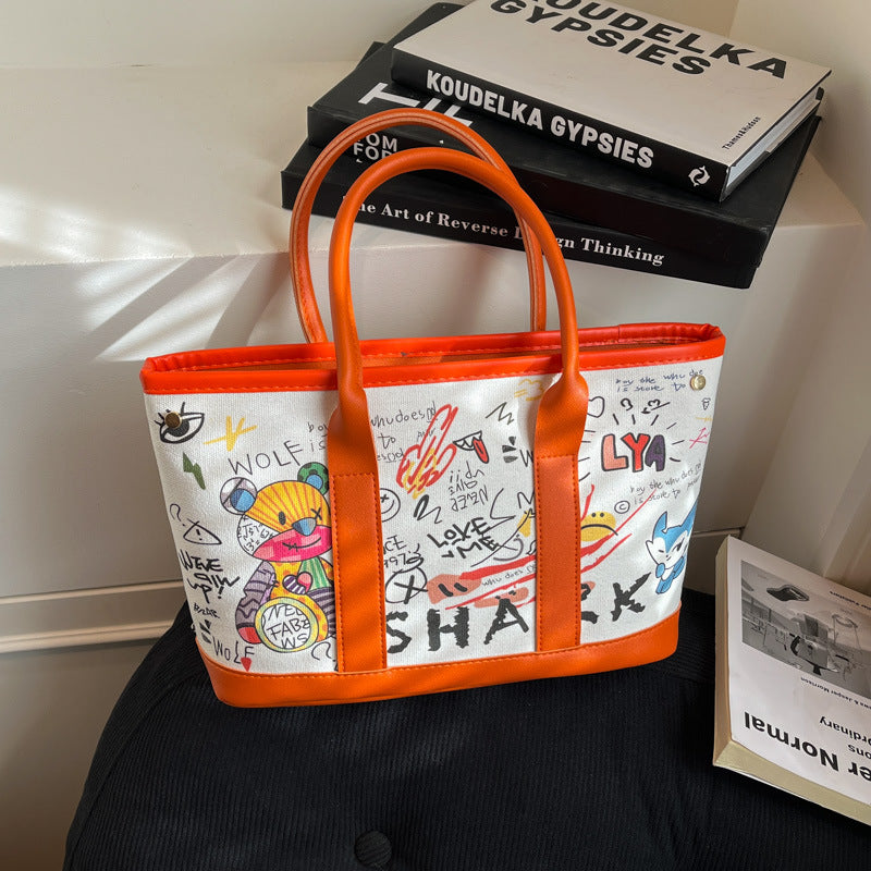 WoPlayful Illustrated Canvas Tote Bag Kalsten