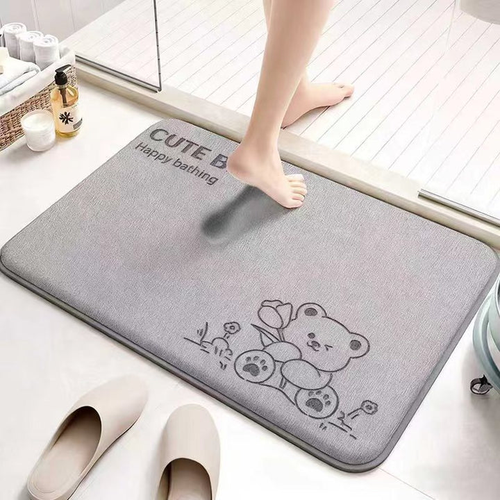 Absorbent Cartoon-Themed Bath Mat Kalsten