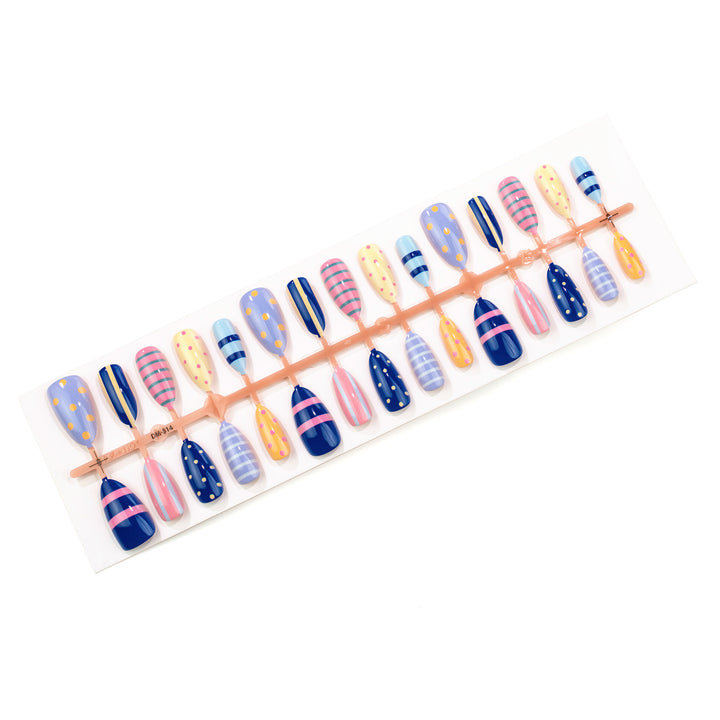 Decorative Patterned Press-On Nails