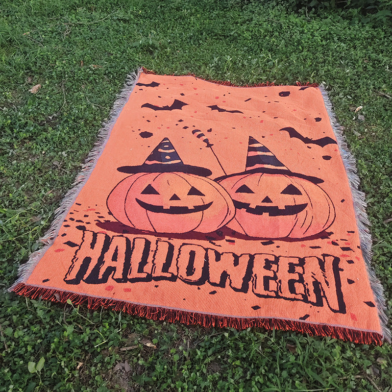 Halloween-Themed Throw Blanket