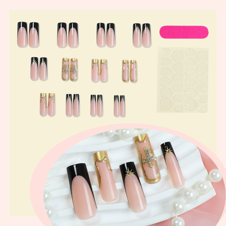 Elegant Structured Press-On Nail Art Set Kalsten
