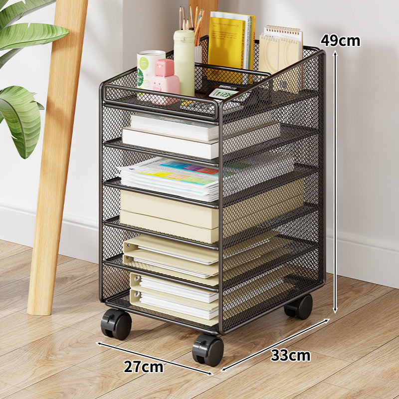 Mesh Two-Tier Desktop Document and Stationery Organizer
