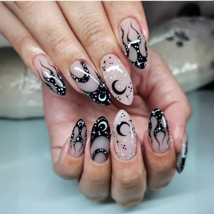 Artistic Flame Design Press-On Nail Set Kalsten