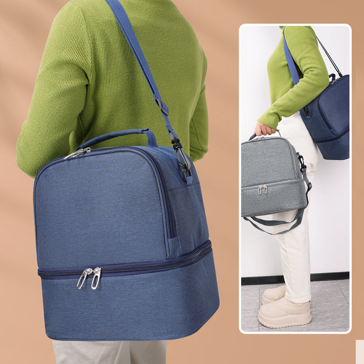 Double Compartment Insulated Lunch Carrier