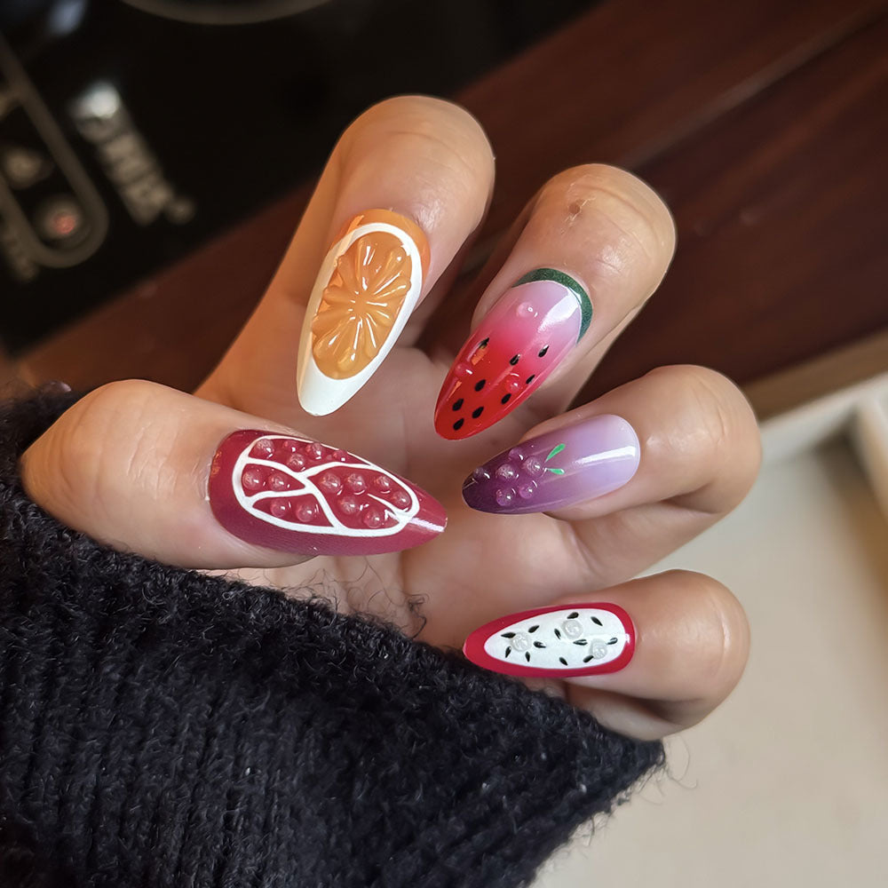 Fruit-Themed Press-On Nail Set Kalsten
