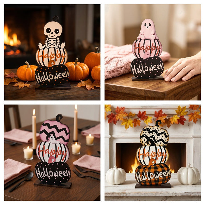 Halloween decoration figure with stacked pumpkins Kalsten