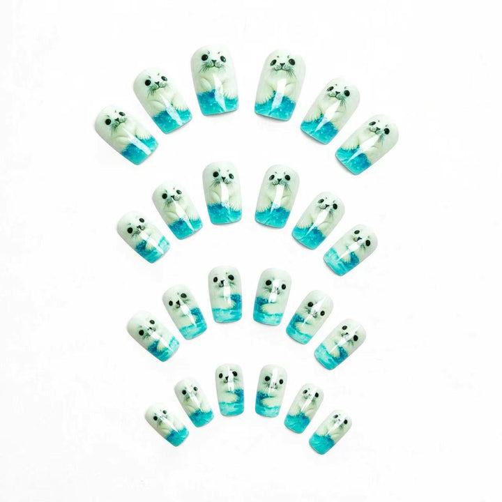 3D Seal-Themed Nail Art Kalsten