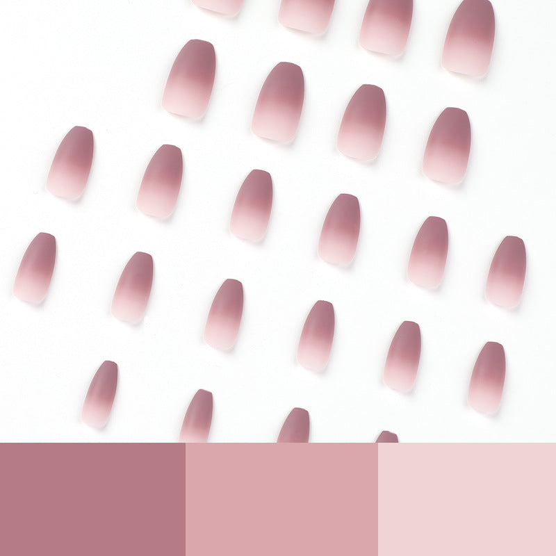 Artistic nail extensions with matte ombre effect Kalsten