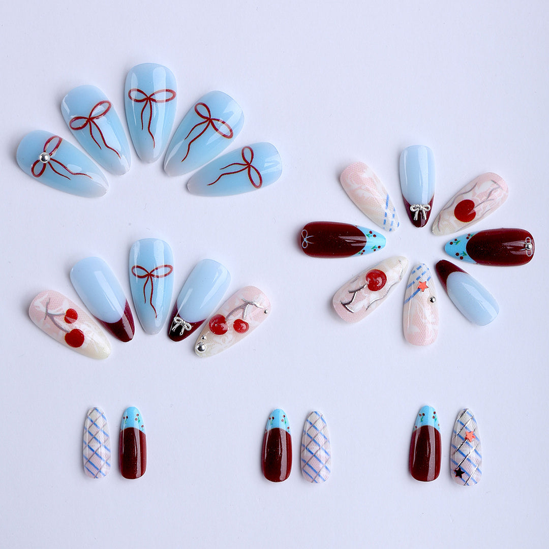 Artistic Decorative Press-On Nail Tips Kalsten