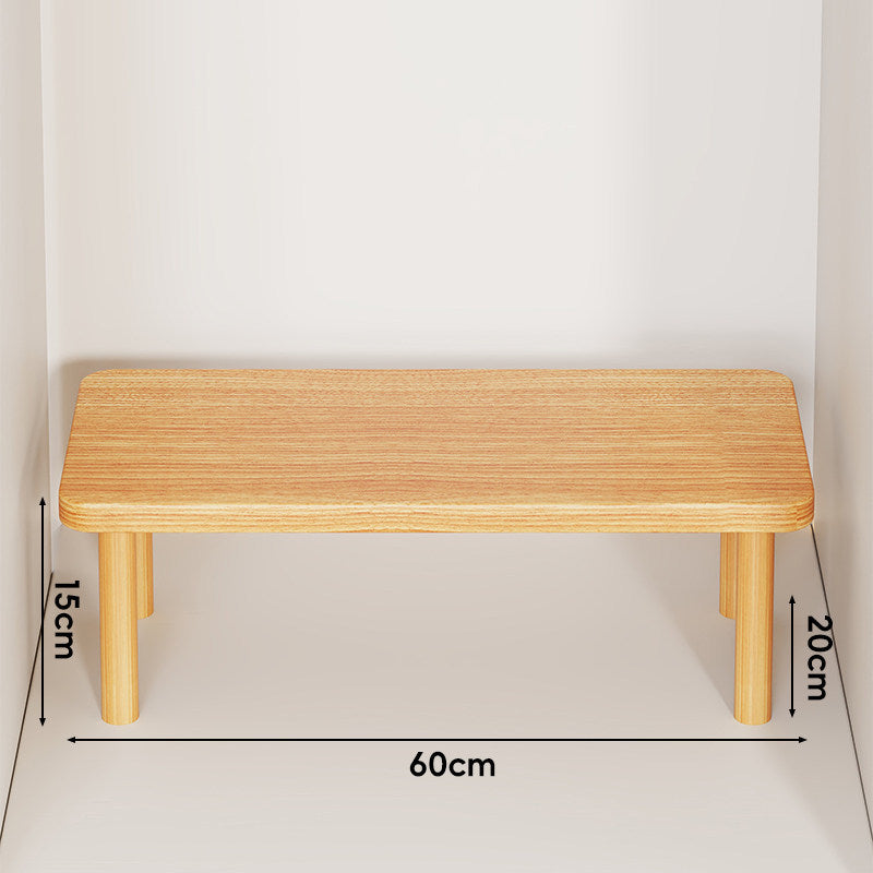 Adjustable Multi-Height Wooden Monitor Riser and Desktop Shelf