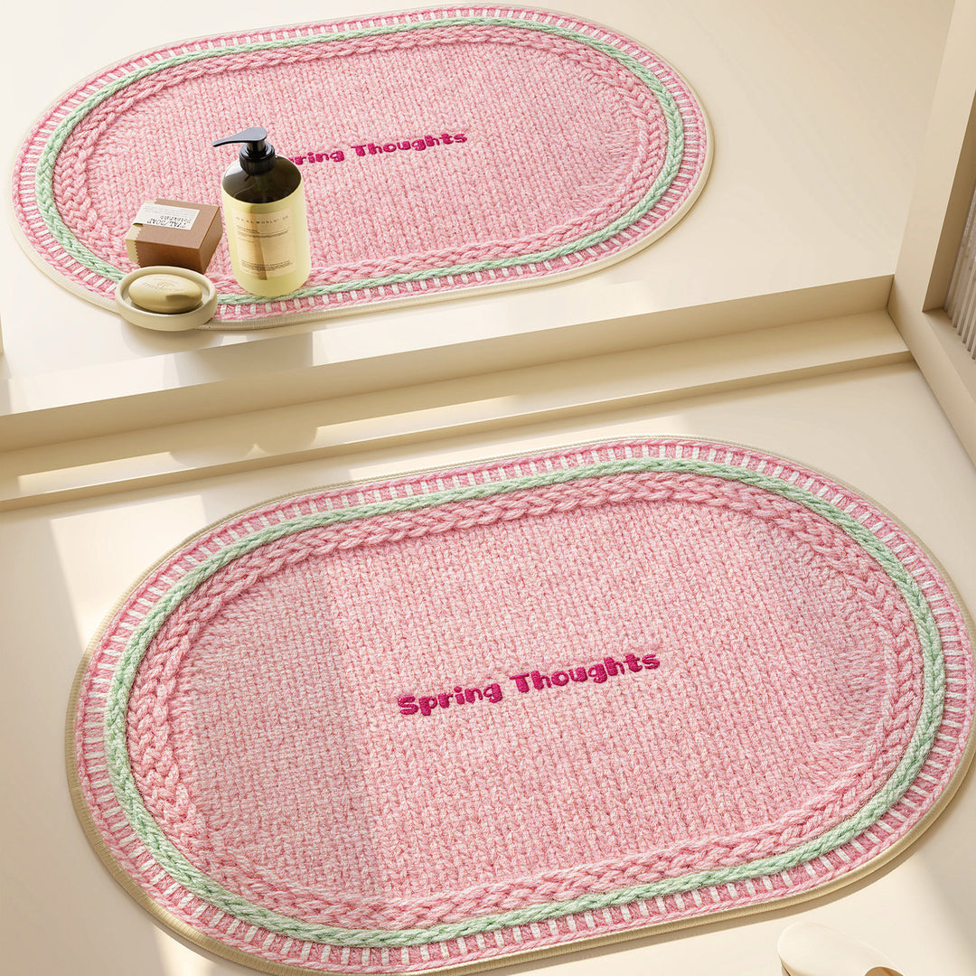 Heart-Patterned Bathroom Mat Kalsten